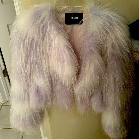 FENDI Fur Jacket. Purple and White
Beyond stunning - Picture 1 of 4